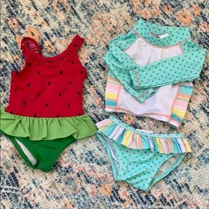 2 bathing suits | 3-6 months